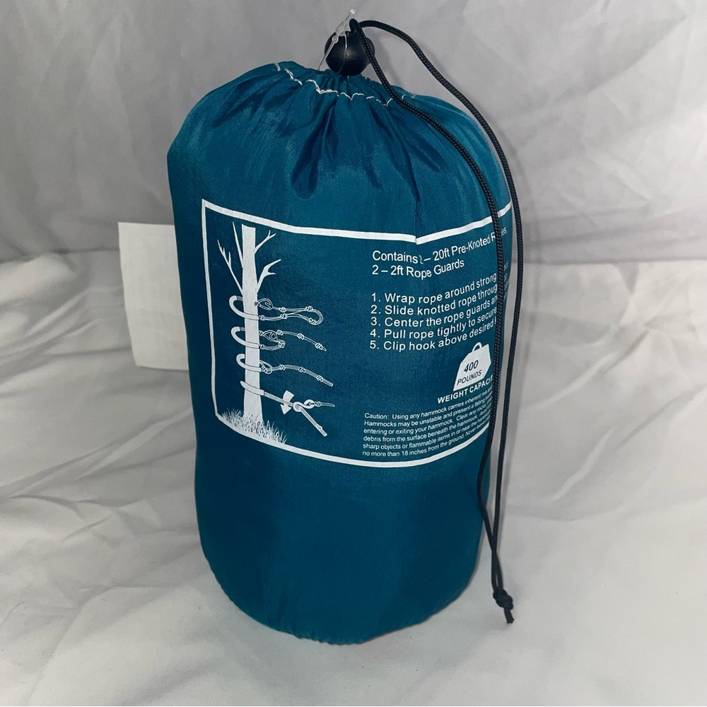 Collapsable Teal Travel Hammock